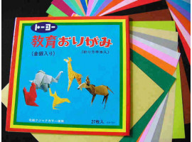 Origami-papir 27 forskellige farver